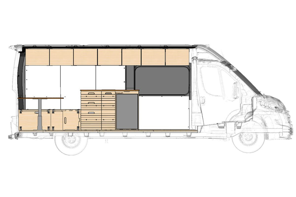 Ram Promaster Ranger Conversion RAM ProMaster Camper Conversion - Model 3500 – Roadloft