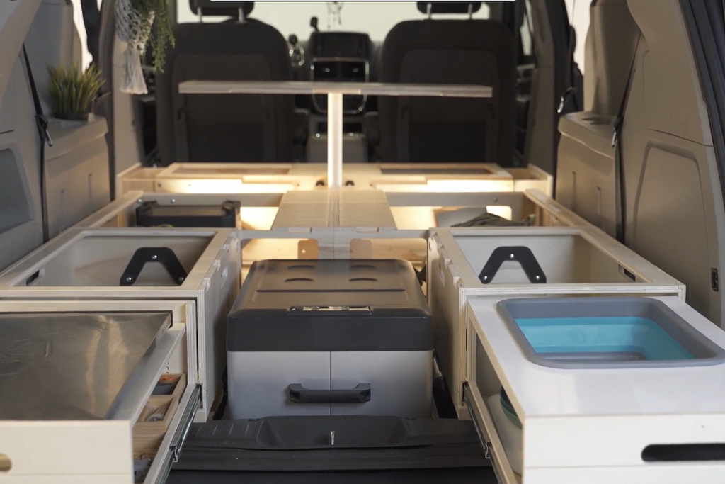 minivan camping